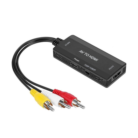 Конвертер AV в HDMI, адаптер 3 CVBS RCA, поддерживает PAL NTSC 1080P