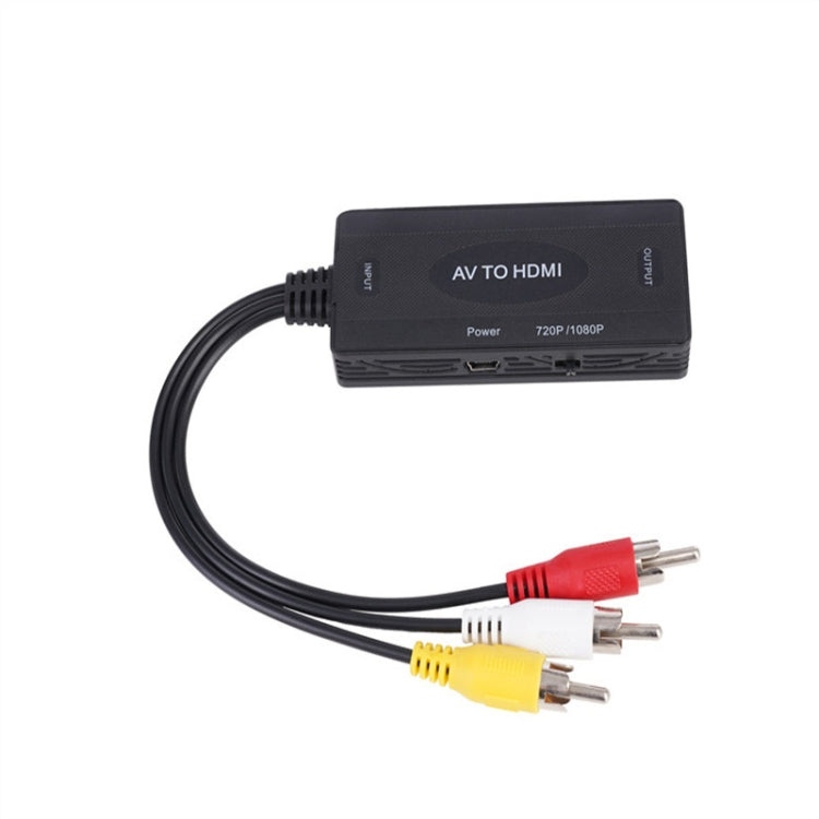 Конвертер AV в HDMI, адаптер 3 CVBS RCA, поддерживает PAL NTSC 1080P
