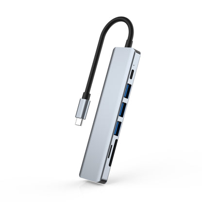 Док-станция 7-в-1 HDMI + SD/TF + USB2.0x2 + USB3.0 + PD to Type-C HUB