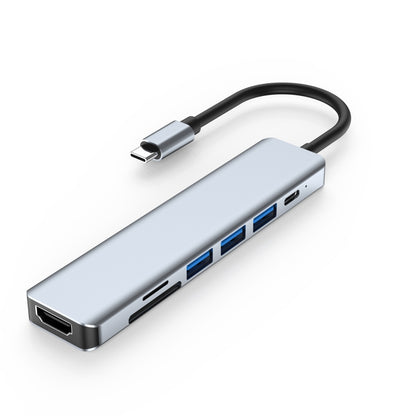 Док-станция 7-в-1 HDMI + SD/TF + USB2.0x2 + USB3.0 + PD to Type-C HUB