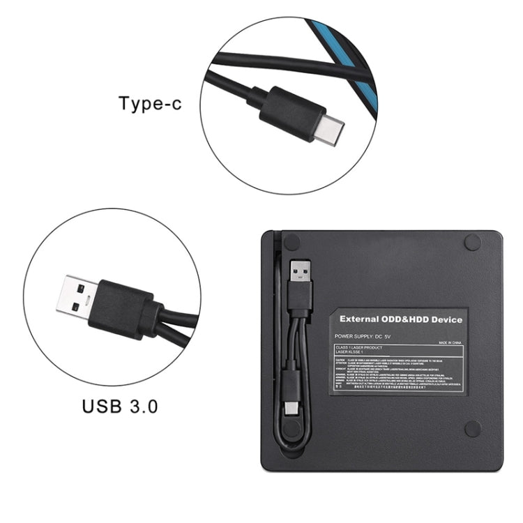 Универсальный оптический привод Type-C USB 3.0, внешний DVD/CD/VCD-привод RW SVCD-плеер