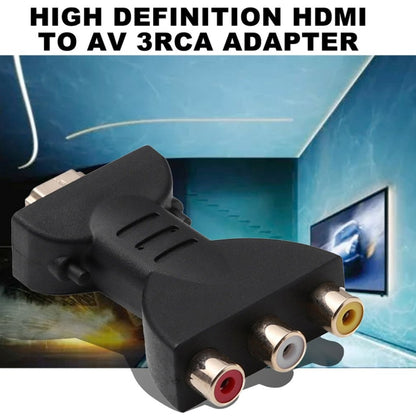 Позолоченный HDMI-штекер на 3 RGB RCA видео-аудио-адаптера AV-компонентный преобразователь для DVD-проектора