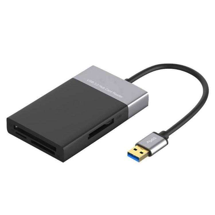 Адаптер-концентратор USB 3.0 на USB 3.0 x 2 (6 в 1) + карта CF + карта TF + карта SD + карта XQD