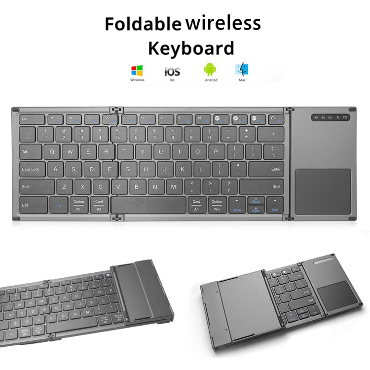 Многофункциональная ультратонкая мини-беспроводная Bluetooth-клавиатура B066S с тремя клавишами
