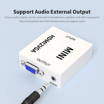 JSM Mini Size HD 1080P HDMI в VGA аудио-видео цифровой преобразователь адаптер