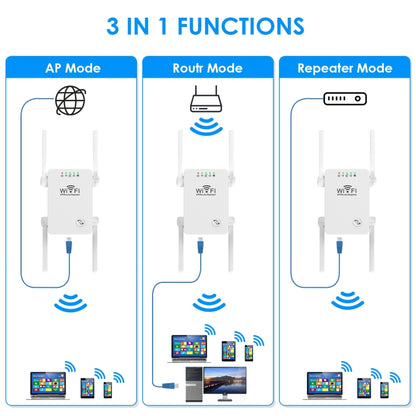 U8 300Mbps Wireless WiFi Repeater Extender Router Wi-Fi Signal Amplifier WiFi Booster