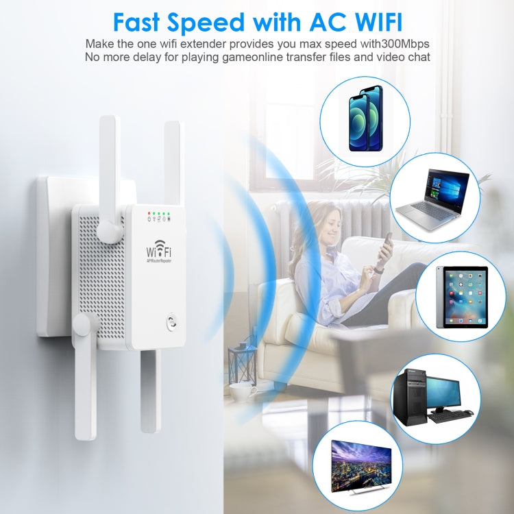 U8 300Mbps Wireless WiFi Repeater Extender Router Wi-Fi Signal Amplifier WiFi Booster