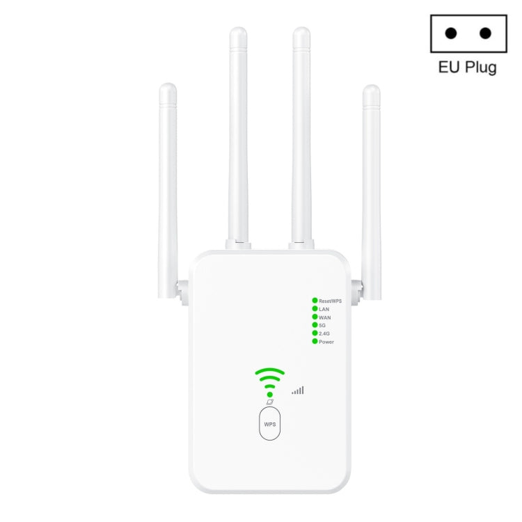 U10 1200Mbps Signal Booster WiFi Extender WiFi Antenna Dual Band 5G Wireless Signal Repeater