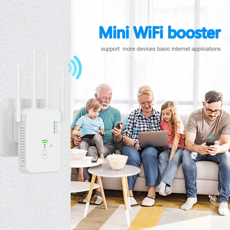 U10 1200Mbps Signal Booster WiFi Extender WiFi Antenna Dual Band 5G Wireless Signal Repeater