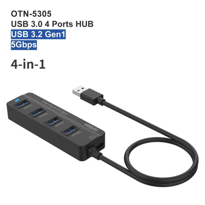 Onten 5305 4 vienā USB3.0 4 portu centrmezgla dokstacija