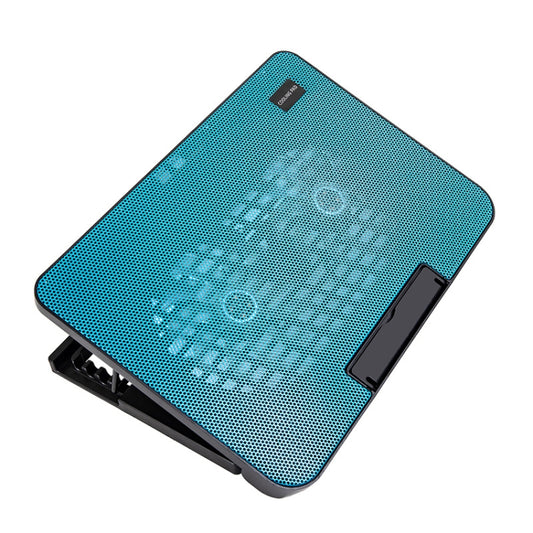 N99 USB Dual Fan Hollow Carved Design Heat Dissipation Laptop Cooling Pad