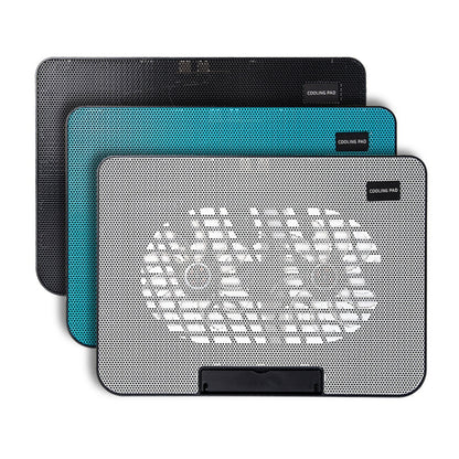 N99 USB Dual Fan Hollow Carved Design Heat Dissipation Laptop Cooling Pad
