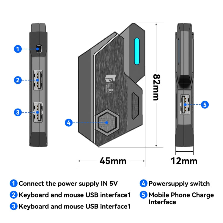 Мобильный контроллер Gamwing Mix SE Bluetooth 5.0 Elite с клавиатурой и мышью