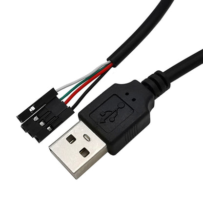 JUNSUNMAY USB 2.0 A to Female 4 Pin Dupont Motherboard Header Adapter Extender Cable, Length: 0.3m