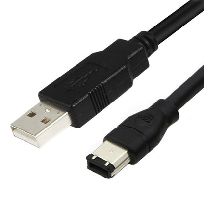 Кабель-адаптер JUNSUNMAY Firewire IEEE 1394 6-контактный штекер — USB 2.0 штекер