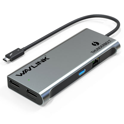 WAVLINK WL-UTD05 Многофункциональный удлинитель 4-в-1 Type-C - DP с разъёмом Thunderbolt 3 и поддержкой передачи 4K
