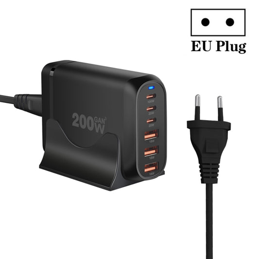 GaN PD100W Type-C x 3 + USB x 3 Multi Port Laptop Adapter