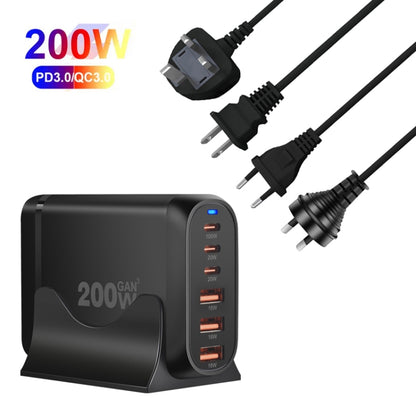 GaN PD100W Type-C x 3 + USB x 3 Multi Port Laptop Adapter