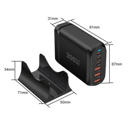 GaN PD100W Type-C x 3 + USB x 3 Multi Port Laptop Adapter