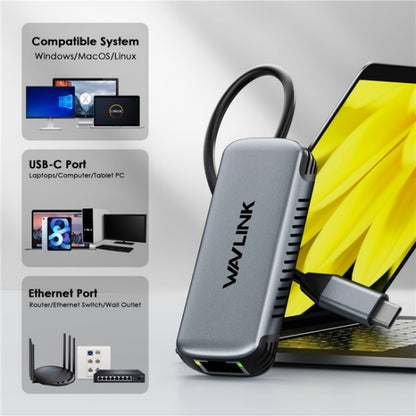 Проводной сетевой конвертер WAVLINK NWU340G 5 Гбит/с USB-C - RJ45 Gigabit Ethernet