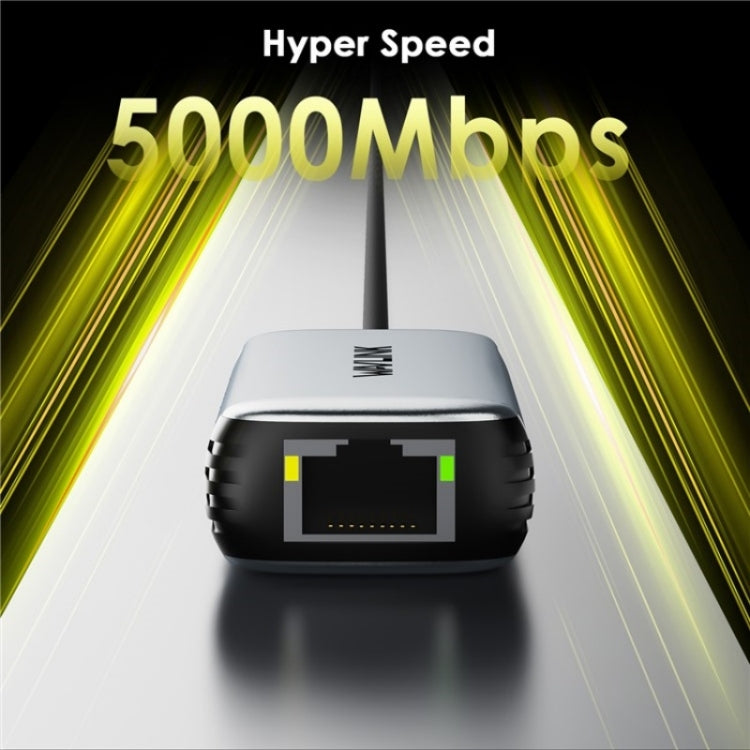 Проводной сетевой конвертер WAVLINK NWU340G 5 Гбит/с USB-C - RJ45 Gigabit Ethernet