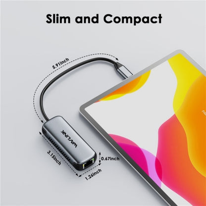 Проводной сетевой конвертер WAVLINK NWU340G 5 Гбит/с USB-C - RJ45 Gigabit Ethernet