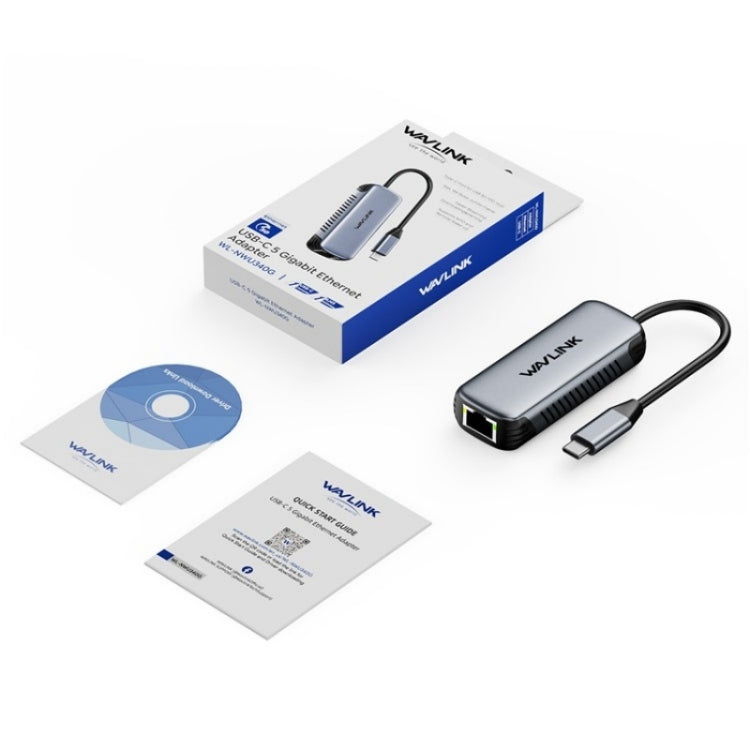 Проводной сетевой конвертер WAVLINK NWU340G 5 Гбит/с USB-C - RJ45 Gigabit Ethernet