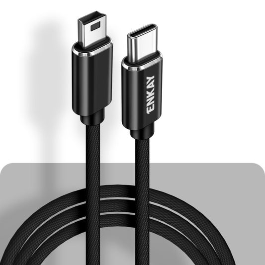 Кабель для зарядки и передачи данных ENKAY ENK-CB169USB C/Type-C на Mini USB 2.0, длина 1 м