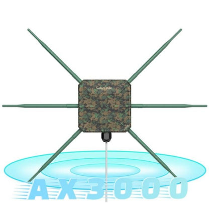 WAVLINK WN588HX3 AX3000 āra WiFi pastiprinātājs ar 6 antenām, divu joslu WiFi atkārtotājs