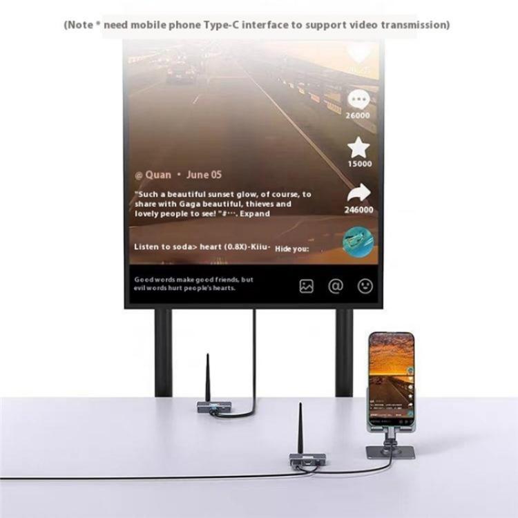 D9-1 / D10-1 поддерживает поворот экрана на 90 градусов, беспроводной адаптер HDMI 8X1