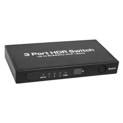 Q8-3 для игровых консолей, ПК, ТВ-боксов, ультратонкий 3x1 HDMI 2.1-переключатель, адаптер 8K 60 Гц