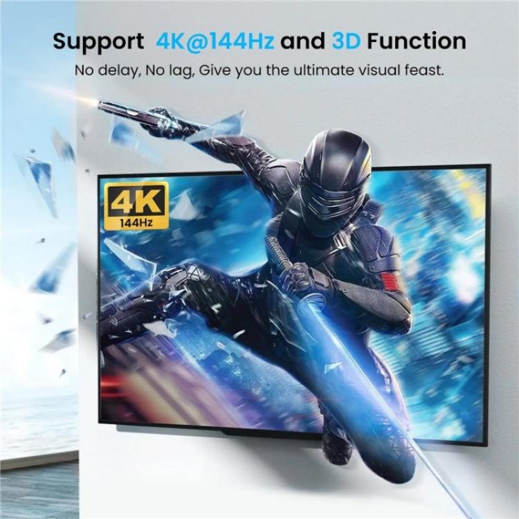 Аудиоэкстрактор FD 1X2 4K 144 Гц, разветвитель DisplayPort 1.4 на два DisplayPort MST Hub