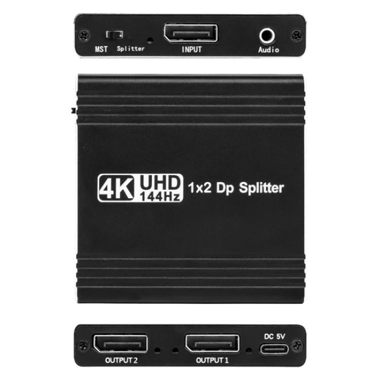 Аудиоэкстрактор FD 1X2 4K 144 Гц, разветвитель DisplayPort 1.4 на два DisplayPort MST Hub