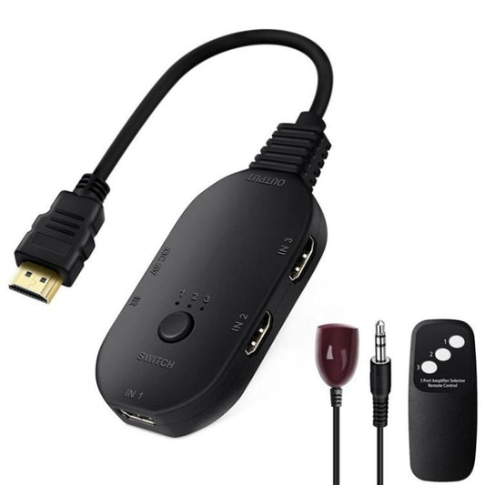 Q2-4 ar tālvadības pulti UHD 4K izšķirtspējas pārslēdzējs HDMI slēdzis 4K 3 ieejas 1 izejas sadalītājs