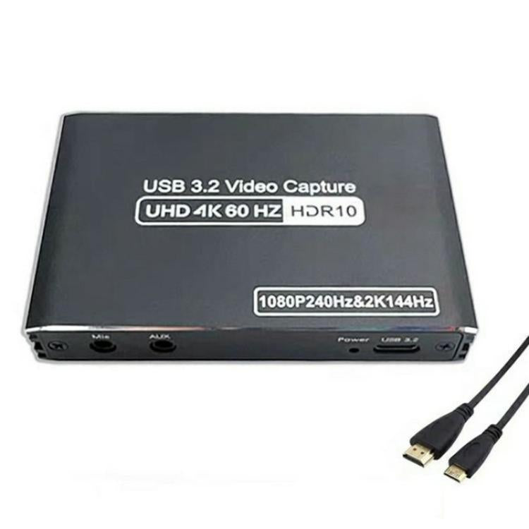 C10 с микрофонным входом/аудиовыходом, карта видеозахвата 4K HDMI, потоковая передача в реальном времени, USB 3.1-адаптер