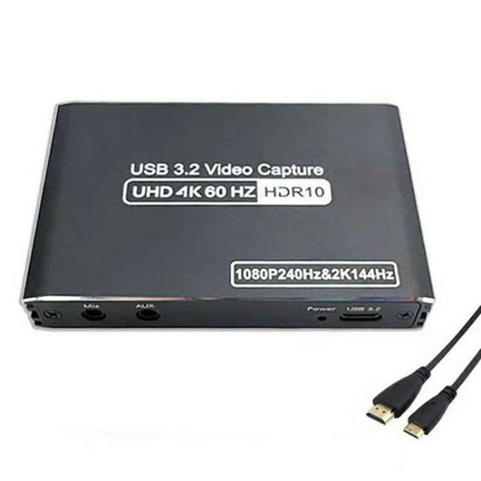 C10 с микрофонным входом/аудиовыходом, карта видеозахвата 4K HDMI, потоковая передача в реальном времени, USB 3.1-адаптер