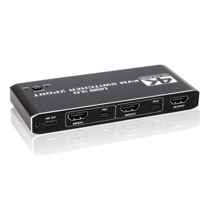 K2-1 Monitor Sharing 4K 60 Гц KVM-переключатель 2 входа 1 выход USB 3.0 HDMI 2.0 пульт дистанционного управления