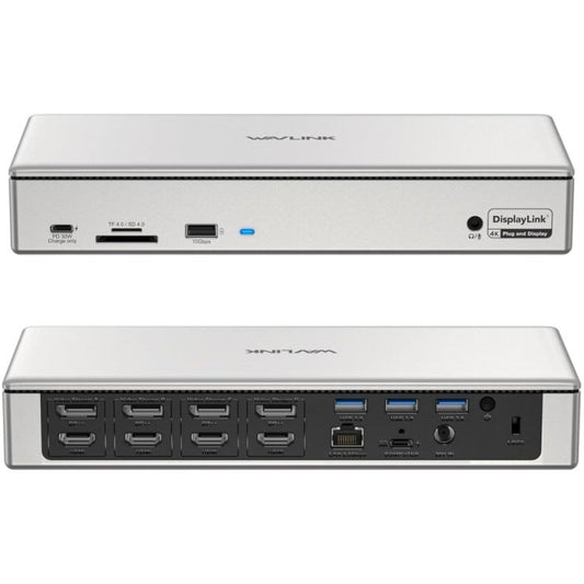 WAVLINK UG69PD12 DisplayLink dokstacija četriem monitoriem klēpjdatoriem M1 / ​​M2 / Mac un Windows