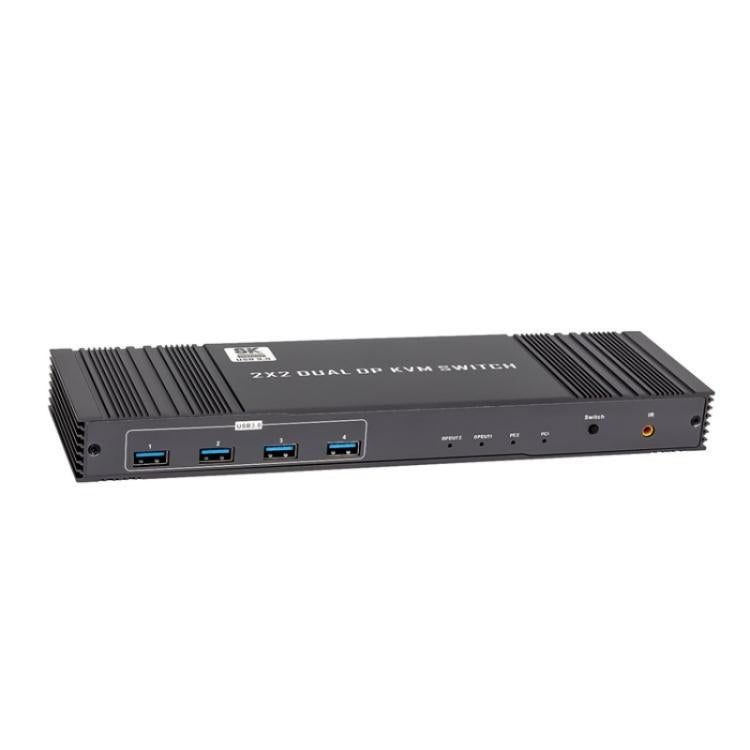 K10-2 для 2 компьютеров/мониторов USB 3.0 двойной выход DP 8K 60 Гц 2x2 версия 2.1 KVM-коммутатор