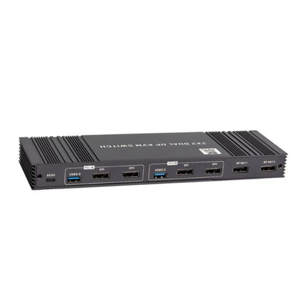 K10-2 для 2 компьютеров/мониторов USB 3.0 двойной выход DP 8K 60 Гц 2x2 версия 2.1 KVM-коммутатор