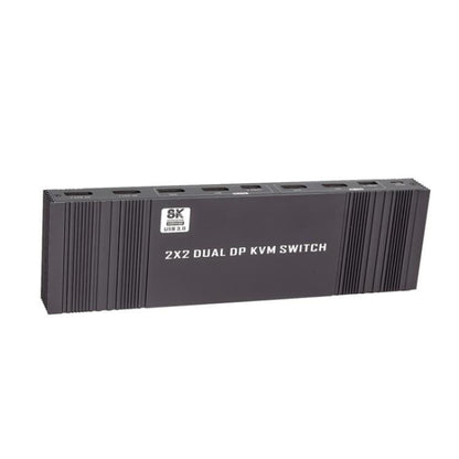 K10-2 для 2 компьютеров/мониторов USB 3.0 двойной выход DP 8K 60 Гц 2x2 версия 2.1 KVM-коммутатор