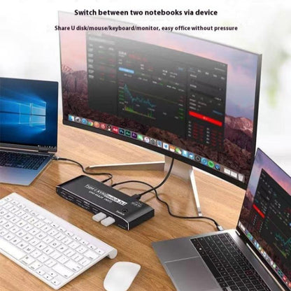 Адаптер расширения K9 2 входа 1 выход HDMI для двух дисплеев и 2 экранов для Mac USB C KVM-переключатель