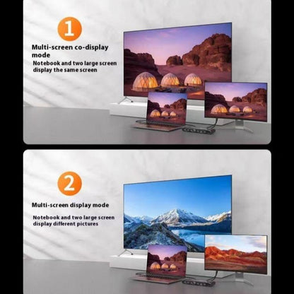 Адаптер расширения K9 2 входа 1 выход HDMI для двух дисплеев и 2 экранов для Mac USB C KVM-переключатель