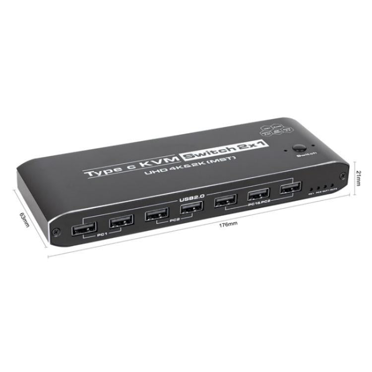 Адаптер расширения K9 2 входа 1 выход HDMI для двух дисплеев и 2 экранов для Mac USB C KVM-переключатель