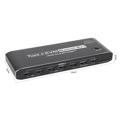 Адаптер расширения K9 2 входа 1 выход HDMI для двух дисплеев и 2 экранов для Mac USB C KVM-переключатель