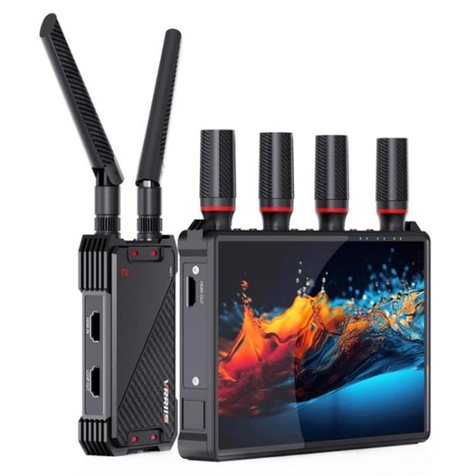 VRRIIS 083H 400M diapazona 7 collu LCD ekrāns HDMI paplašinātājs Bezvadu HDMI raidītājs-uztvērējs