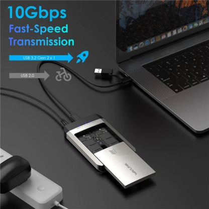 WAVLINK ST347 One-Click Offline Clone Dual Slot M.2 SSD Enclosure USB-C 3.2 Gen2 10 Гбит/с