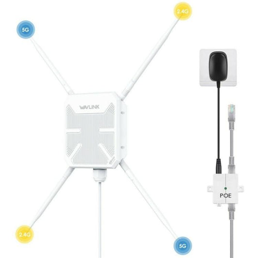 WAVLINK WN588HA2 AP atkārtotājs WiFi signāla pastiprinātājs AC1200 divu joslu WiFi paplašinātājs