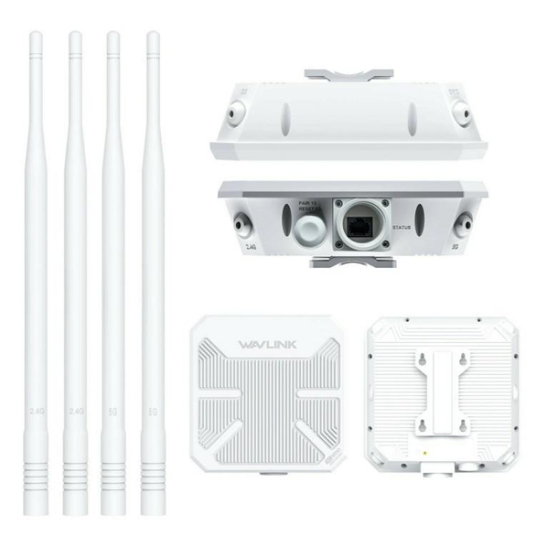 WAVLINK WN588HA2 AP atkārtotājs WiFi signāla pastiprinātājs AC1200 divu joslu WiFi paplašinātājs