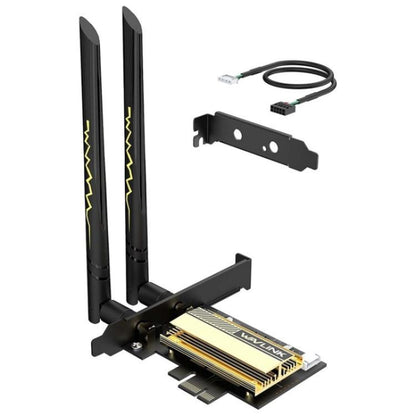 WAVLINK WN675X3-C WiFi 6E Pcie WiFi tīkla kartes adapteris trīsjoslu AX210 AX5400